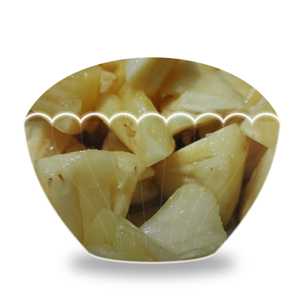 Ananas im froyo-Becher